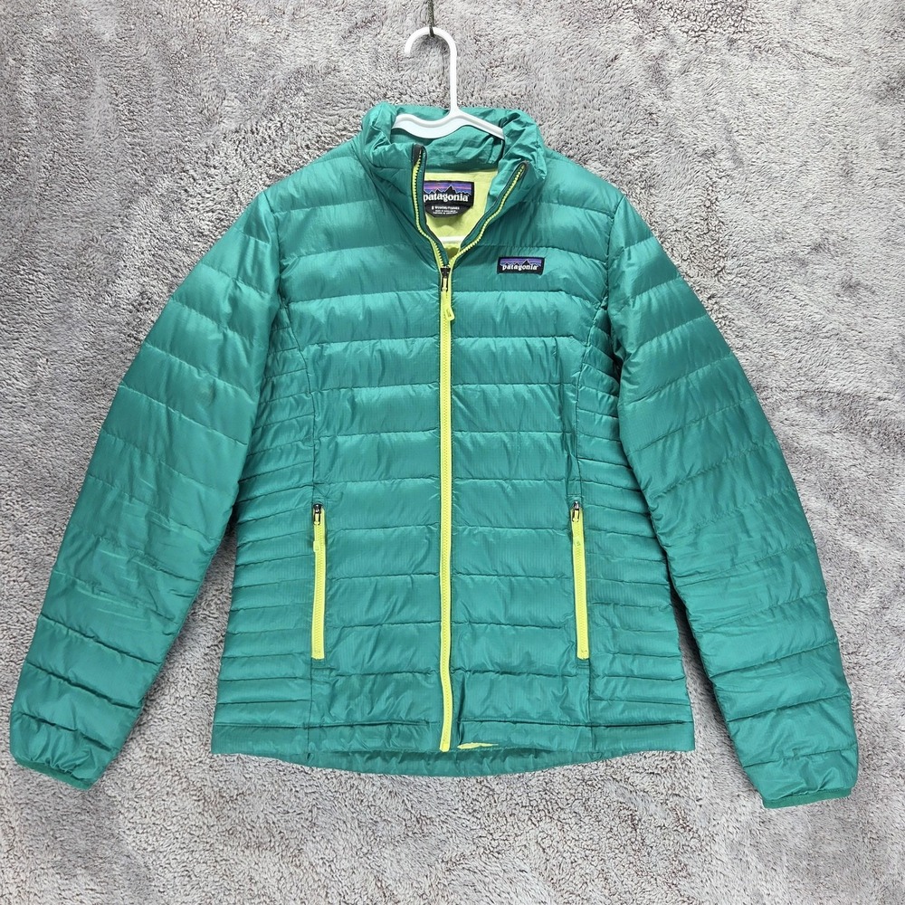 Patagonia Jacket Womens Small Green Down Sweater Insulated Puffer Lightweight